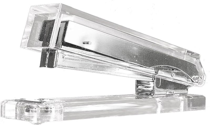 Kantek Clear Acrylic Desk Stapler - Heavy Duty Office Organizer with Non-Skid Feet - Image 1